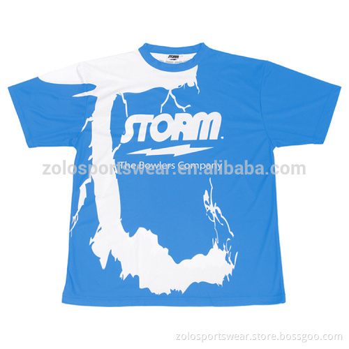Funny design custom made full over sublimation printing women's bowling shirts